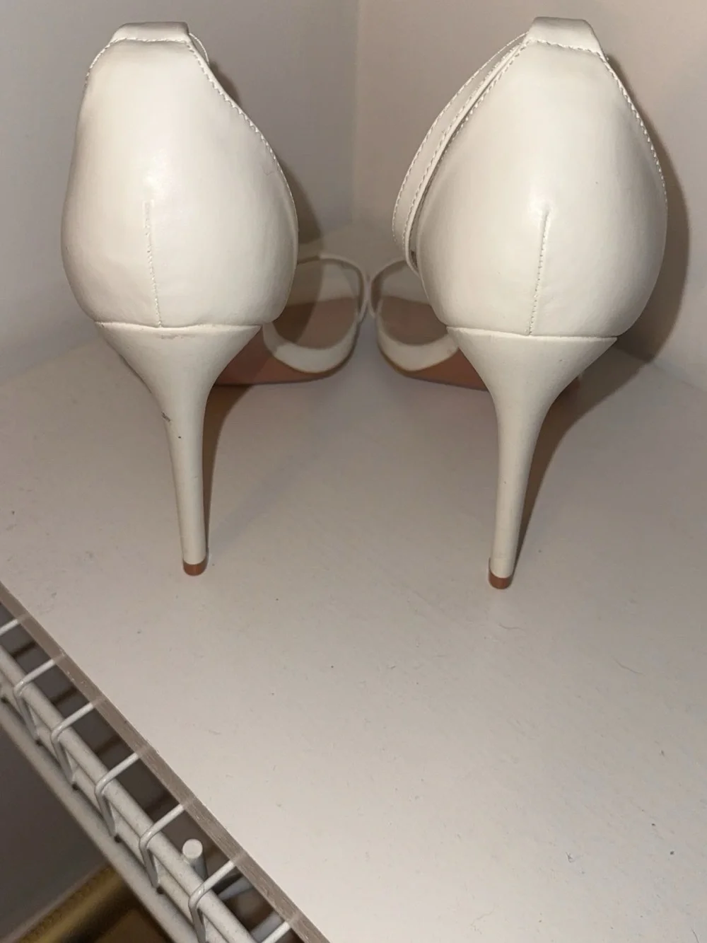 PrettyLittleThing Cream Ankle-Strap Heeled Sandals